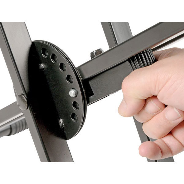 detail of keyboard stand lock