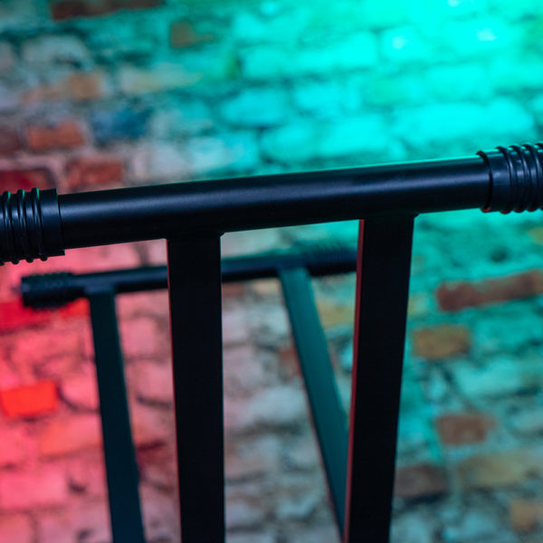 detail view of keyboard stand