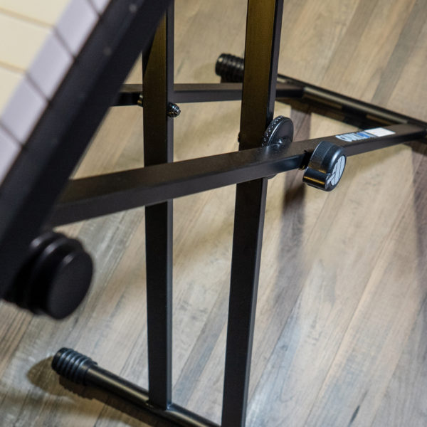 detail view of keyboard stand