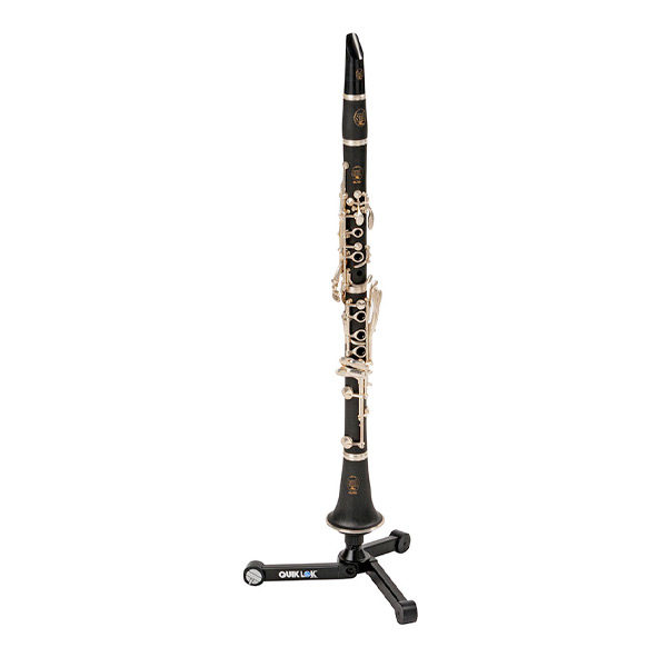 stand shown with clarinet