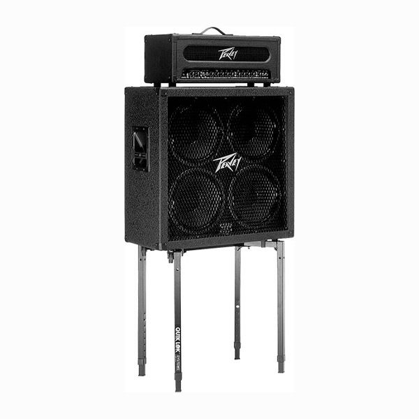 multi purpose stand shown with amp and cabinet